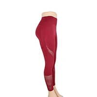 red sport leggings