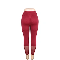 red seamless leggings